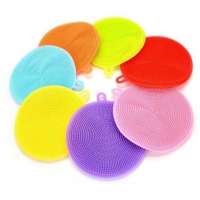 Food grade Kitchen Silicone Cleaning Sponge Brush Bowl Wash Cleaning Brushes