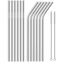 stainless steel straw brush